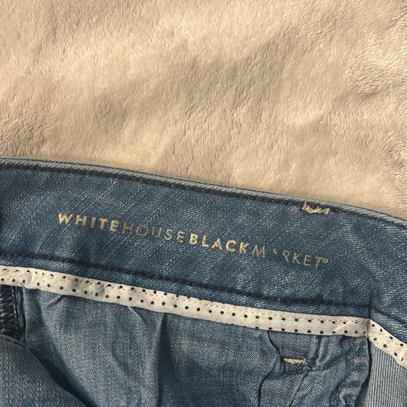 WHBM The Skinny Ankle Zipper Embroidery Ankle Jeans Size 10 - Picture 11 of 12